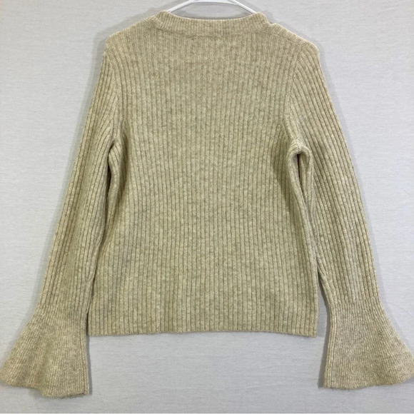 Madewell Cream/Oatmeal Soft Cozy Wool Blend Sweater size Medium - Picture 8 of 9